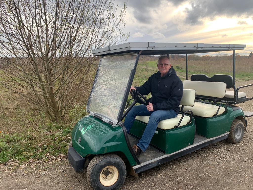 Marc Stollman golfwagen, vrijwilliger